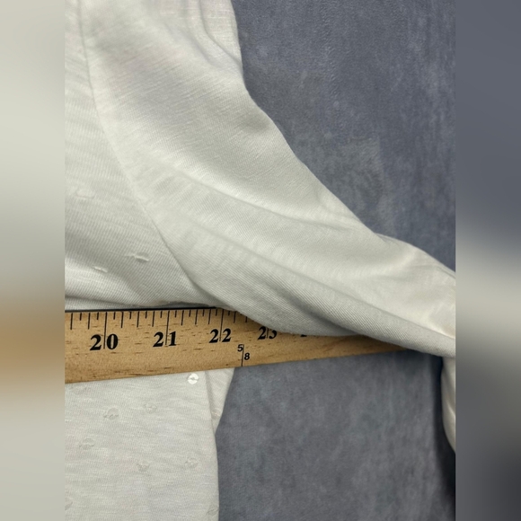 Chico's Parisian Weekends Lightweight Casual Top Embellishments Size 3 Cotton - Picture 6 of 8